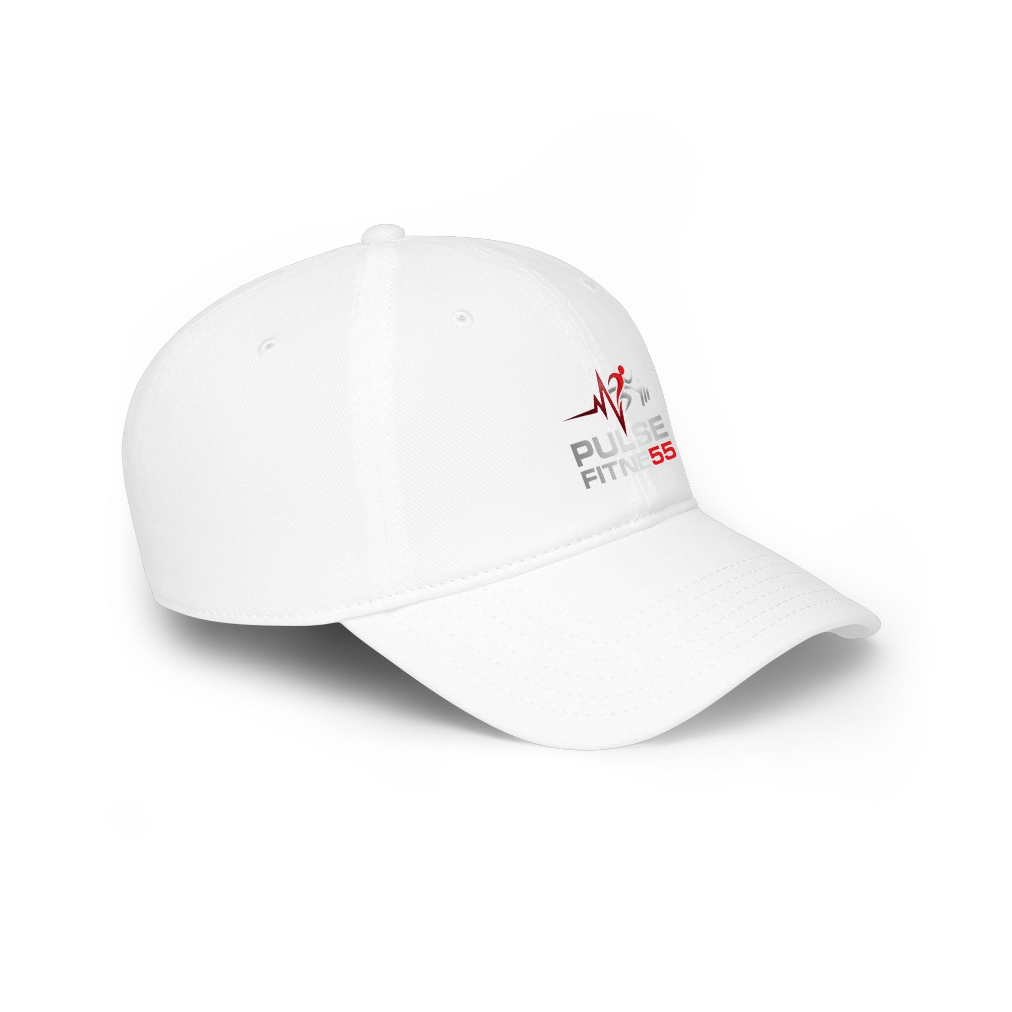 Pulse Fitness Low Profile Baseball Cap — Embroidered Gym Hat