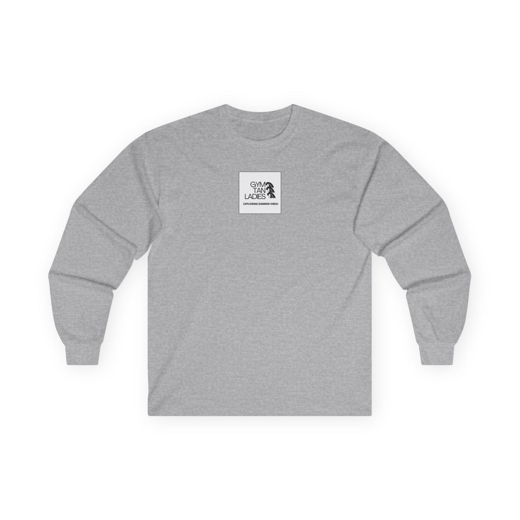 Gym Tan Long Sleeve Tee Logo Fitness Shirt