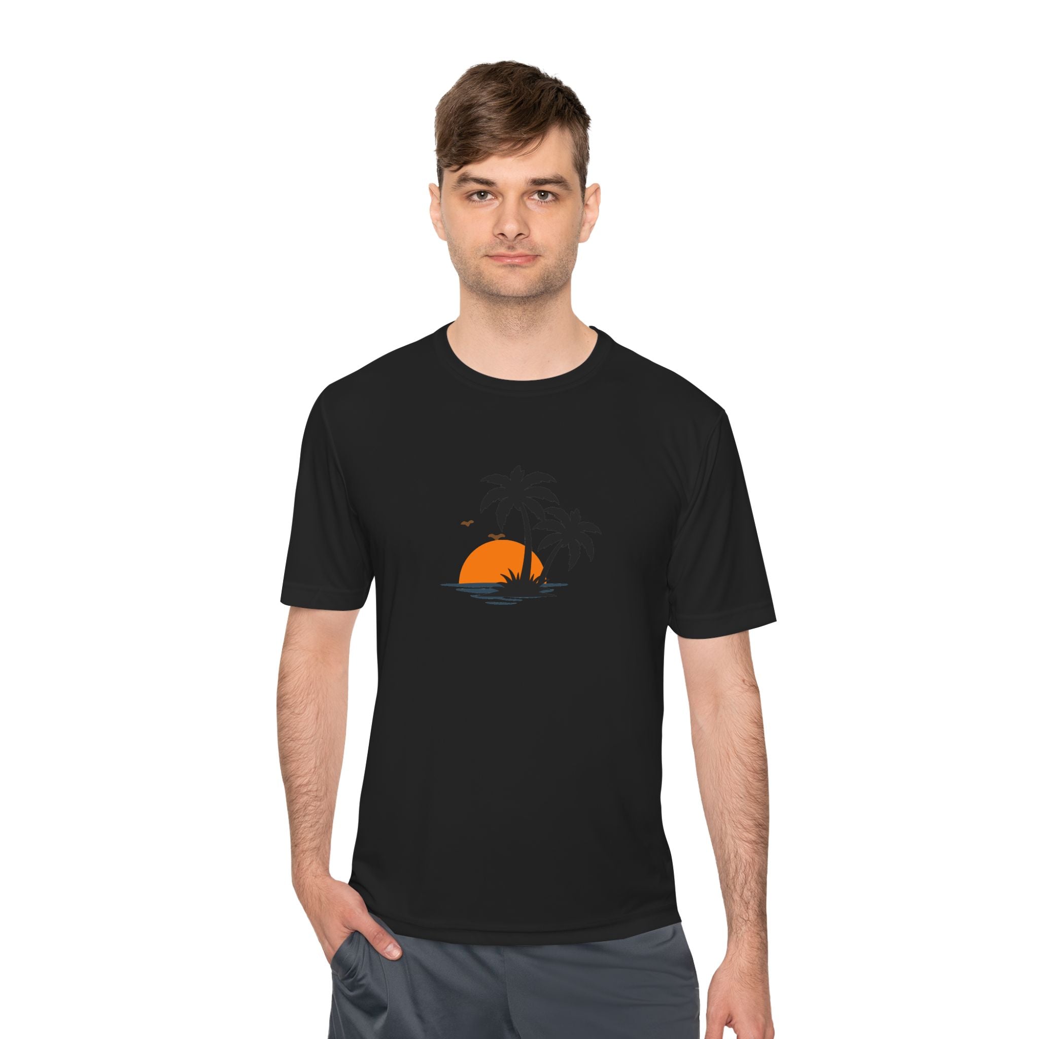 Summer Vibes Palm Tee — "Exploring Summer Vibes" Moisture-Wicking Shirt