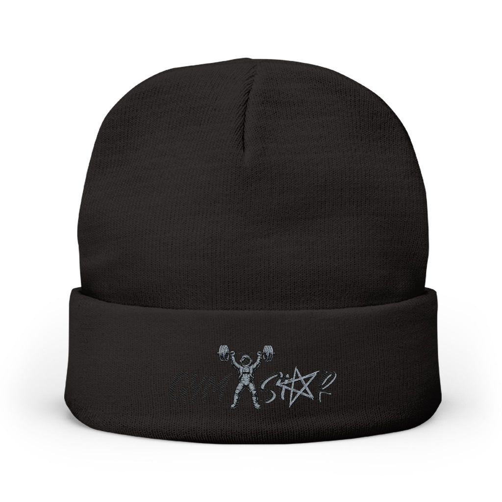 Gym Strong Embroidered Knit Beanie