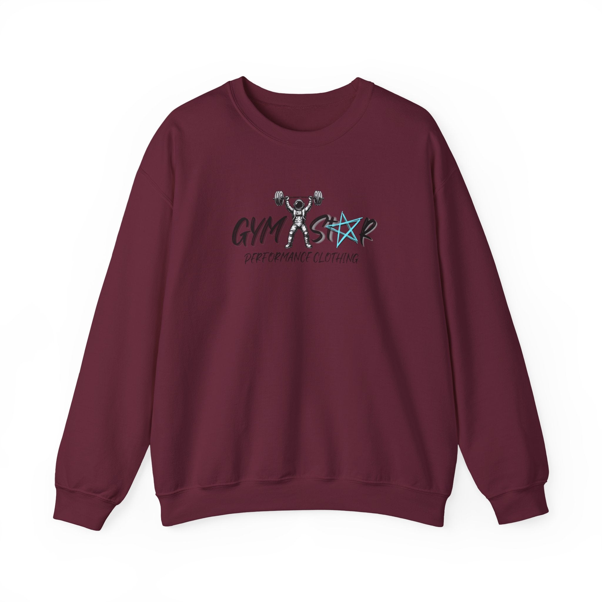 Gym Star Crewneck Sweatshirt – 'Gym Star Performance Clothing' Athletic Pullover