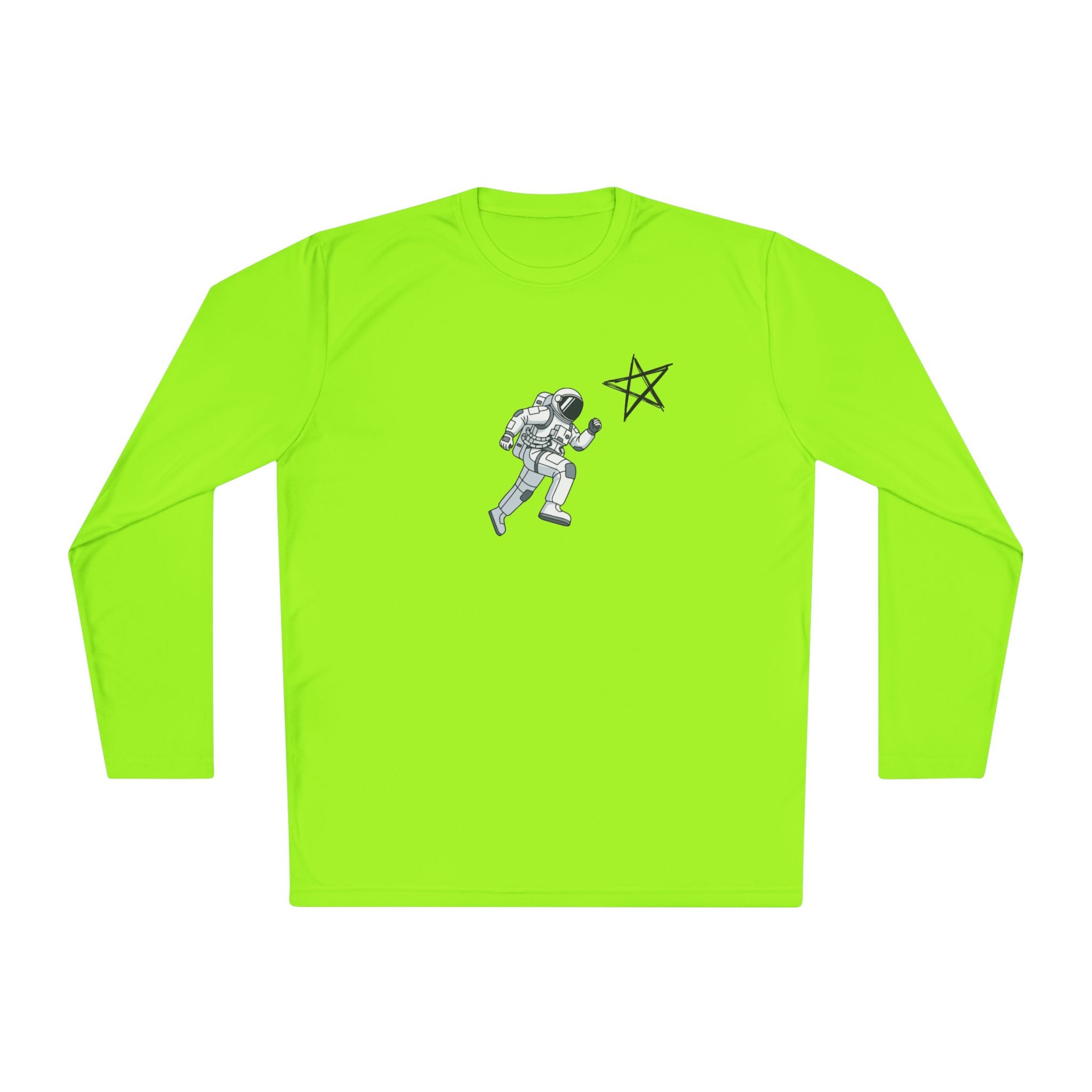 Astronaut Star Long Sleeve Tee — 'GinaStar' Graphic Performance Tee