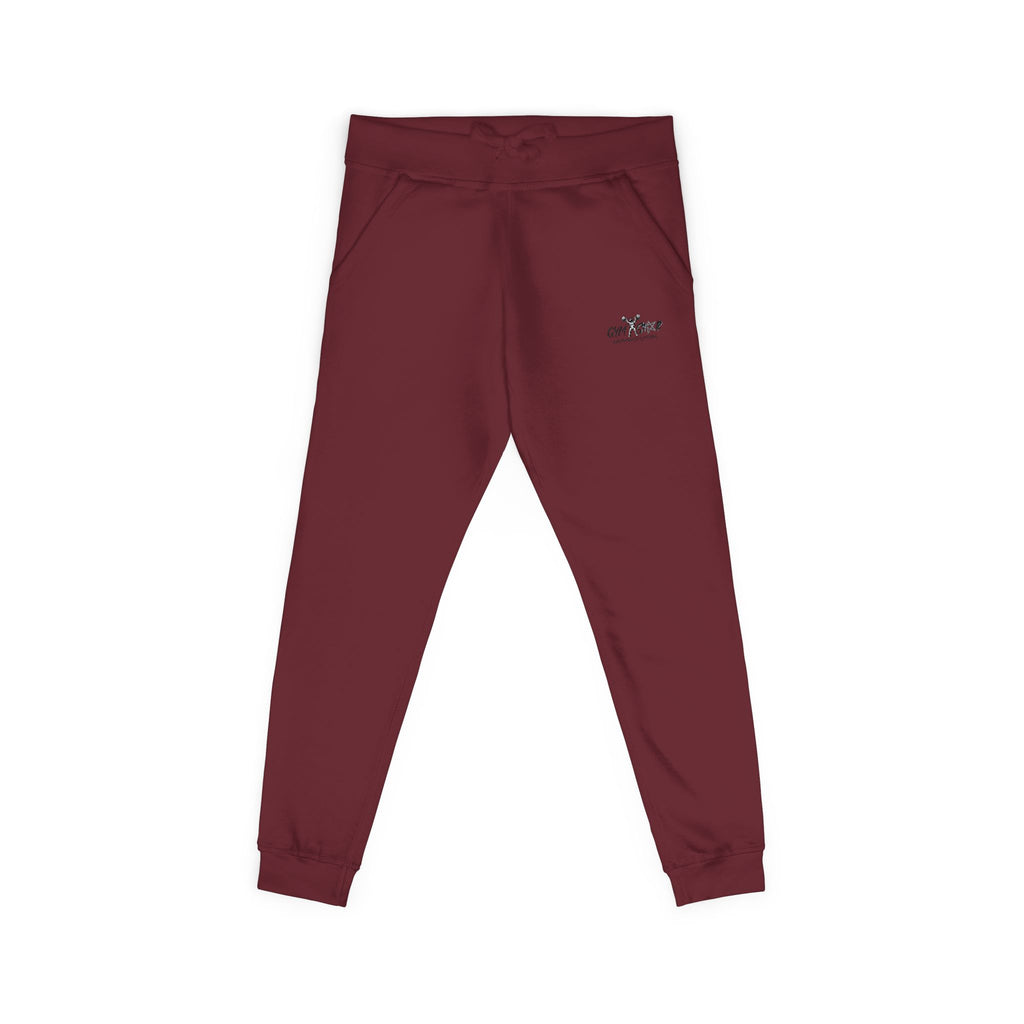 Embroidered Minimalist White Fleece Sweatpants — Cozy Everyday Joggers