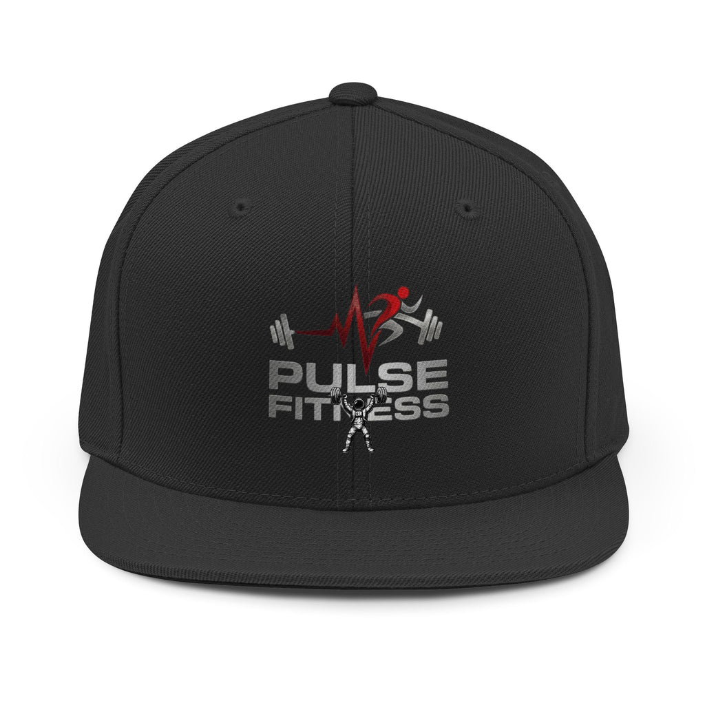 Pulse Fitness Snapback Hat — Embroidered Gym Logo Cap