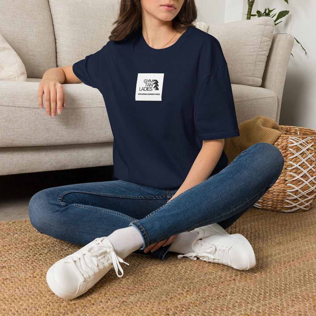 Womens Gym Tan T-Shirt Graphic Tee
