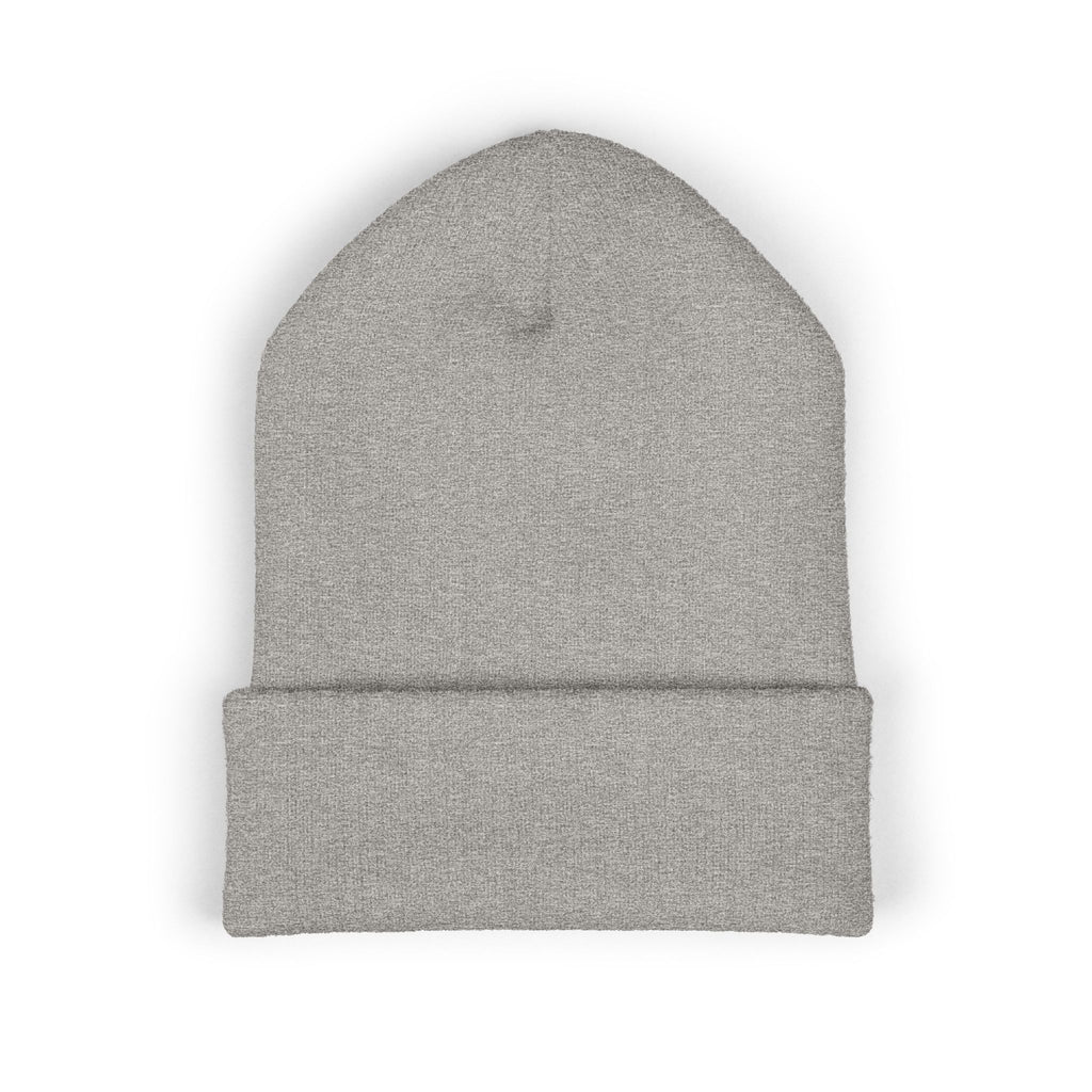 EMT Heartbeat Embroidered Beanie - Classic Cuffed Knit Hat for First Responders