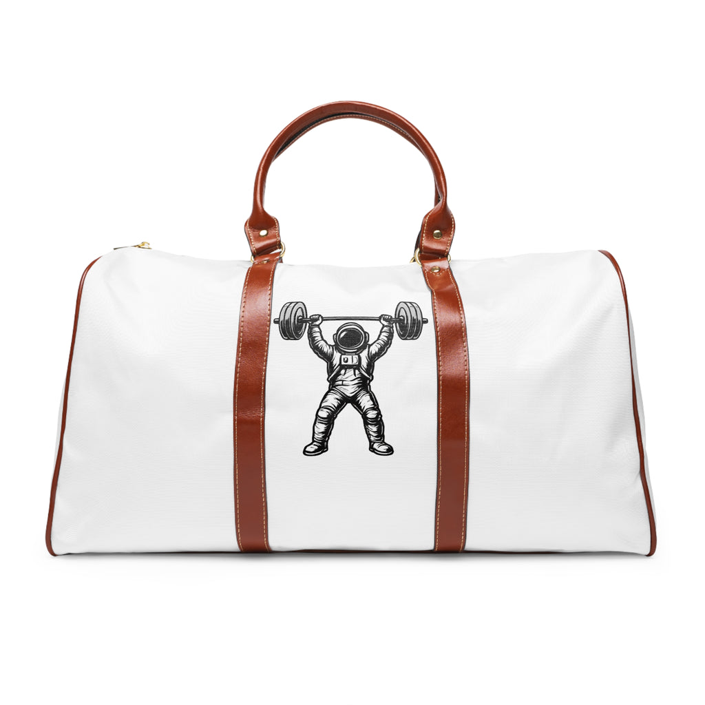 Waterproof Fitness Duffle Bag — Pulse Fitness 55 & Weightlifter Logo Travel Bag