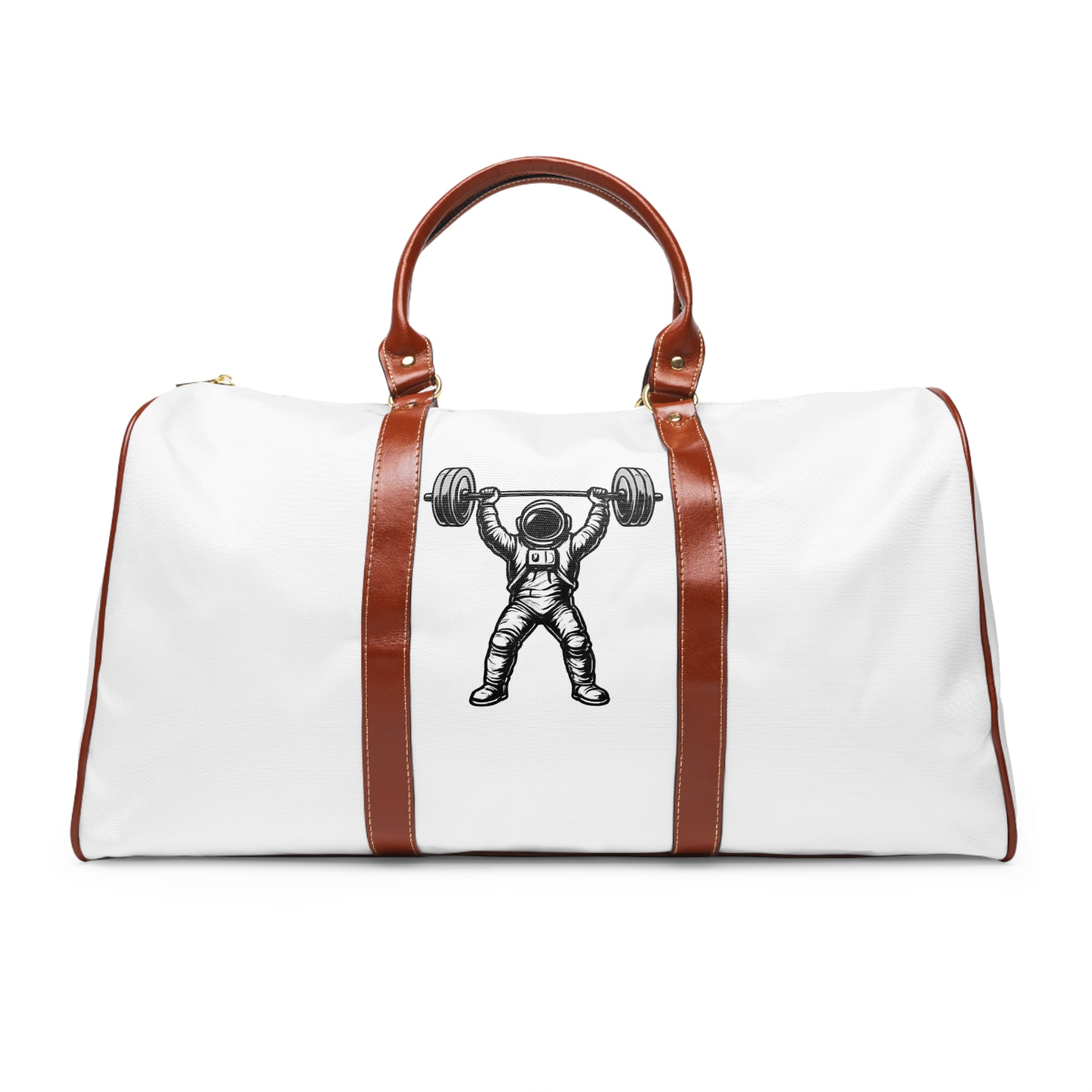 Bolsa de deporte impermeable — Pulse Fitness 55 y bolsa de viaje con logotipo de levantador de pesas