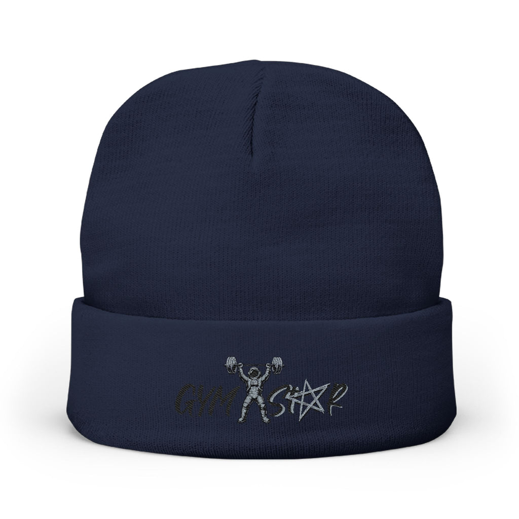 Gym Strong Embroidered Knit Beanie
