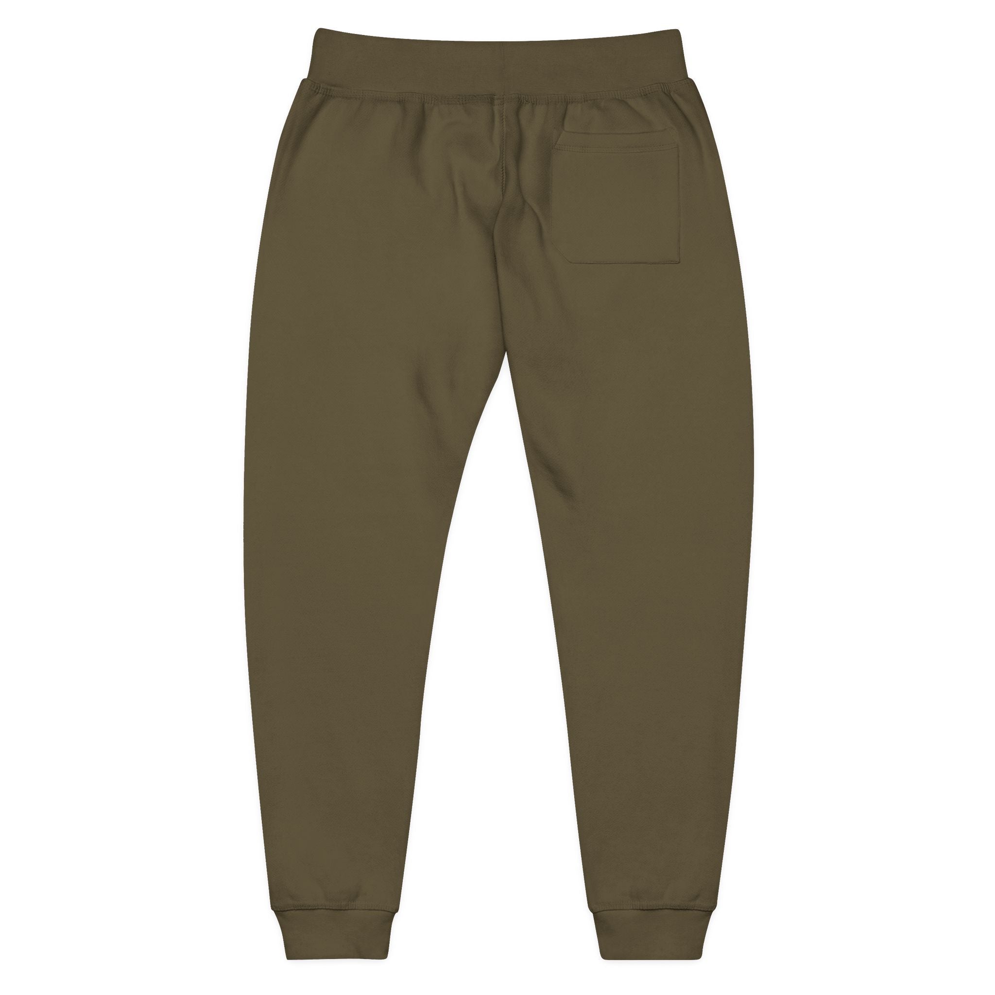Embroidered Minimalist White Fleece Sweatpants — Cozy Everyday Joggers