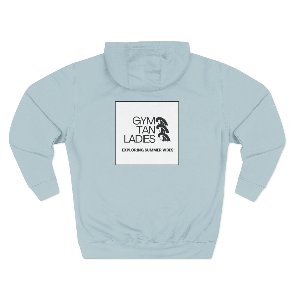 Gym Tan Ladies Hoodie — 'Exploring Summer Vibes' Graphic Pullover