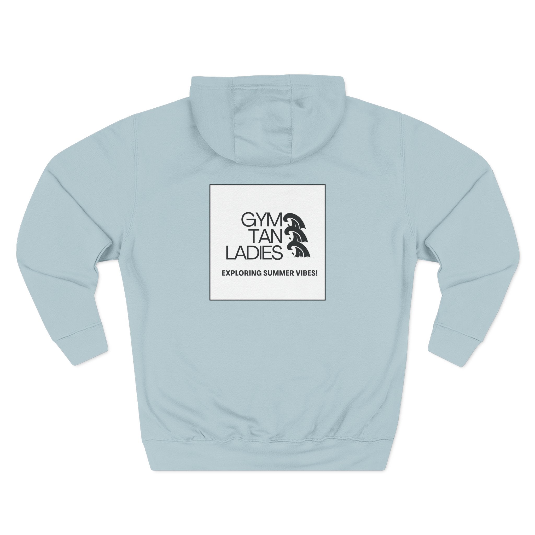 Gym Tan Ladies Hoodie — 'Exploring Summer Vibes' Graphic Pullover